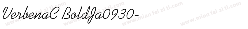VerbenaC BoldJa0930字体转换